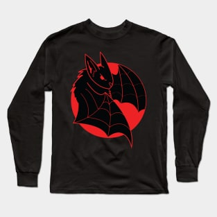 Red Bat Long Sleeve T-Shirt
